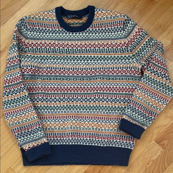 Men's Classic Gap multicolor sweater - Picture 1 of 7